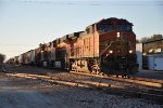 Eastbound manifest approaches the diamond